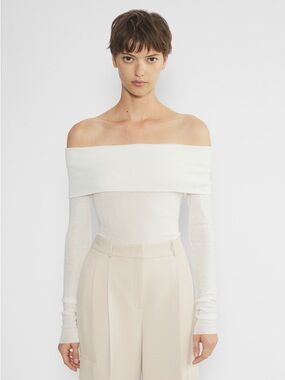 Aritzia Light Birch Streamline Top